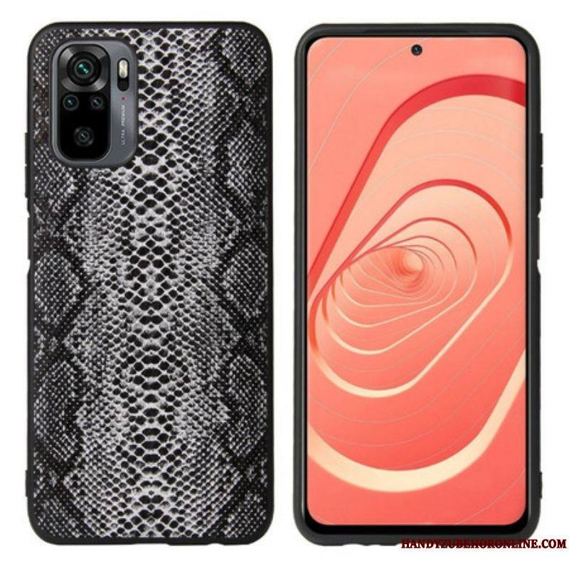 Coque Xiaomi Redmi Note 10/10S/Poco M5s Effet Peau de Serpent