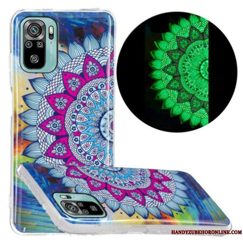 Coque Xiaomi Redmi Note 10/10S/Poco M5s Mandala Coloré Fluorescente