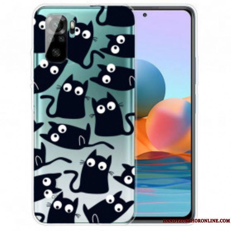 Coque Xiaomi Redmi Note 10/10S/Poco M5s Multiples Chats Noirs