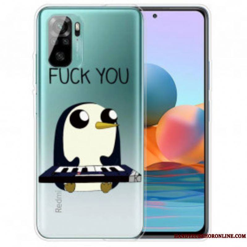 Coque Xiaomi Redmi Note 10/10S/Poco M5s Pingouin Fuck You