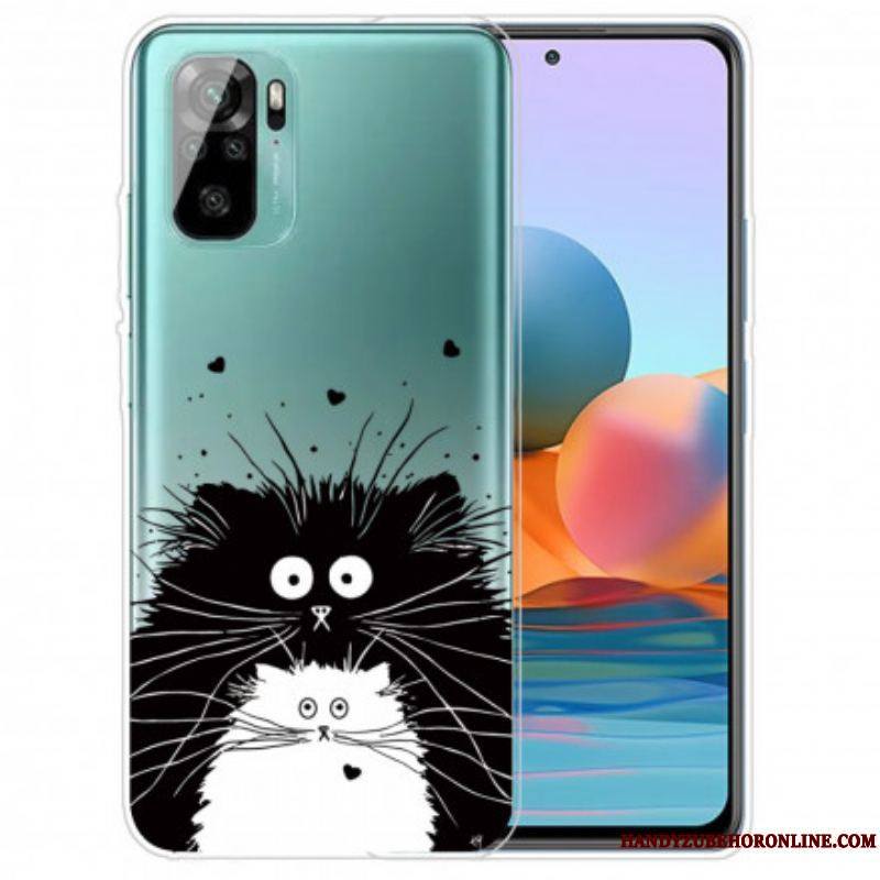 Coque Xiaomi Redmi Note 10/10S/Poco M5s Regarde les Chats