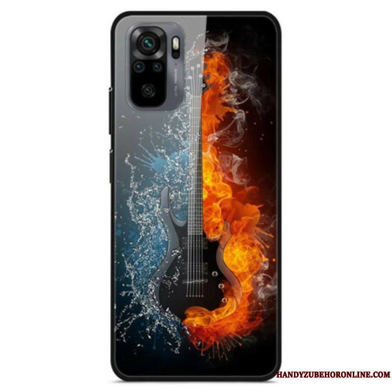 Coque Xiaomi Redmi Note 10/10S/Poco M5s Verre Trempé Guitare