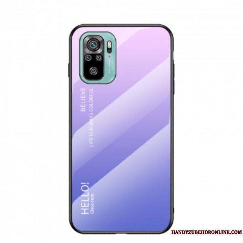 Coque Xiaomi Redmi Note 10/10S/Poco M5s Verre Trempé Hello