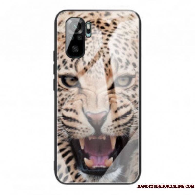 Coque Xiaomi Redmi Note 10/10S/Poco M5s Verre Trempé Léopard