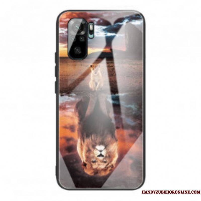 Coque Xiaomi Redmi Note 10/10S/Poco M5s Verre Trempé Rêve de Lionceau