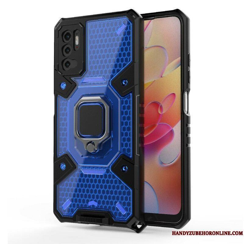 Coque Xiaomi Redmi Note 10 5G / Poco M3 Pro 5G Nid d'Abeille avec Anneau