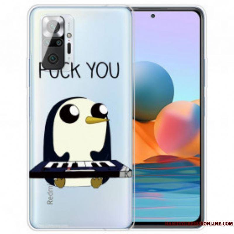 Coque Xiaomi Redmi Note 10 Pro Pingouin Fuck You