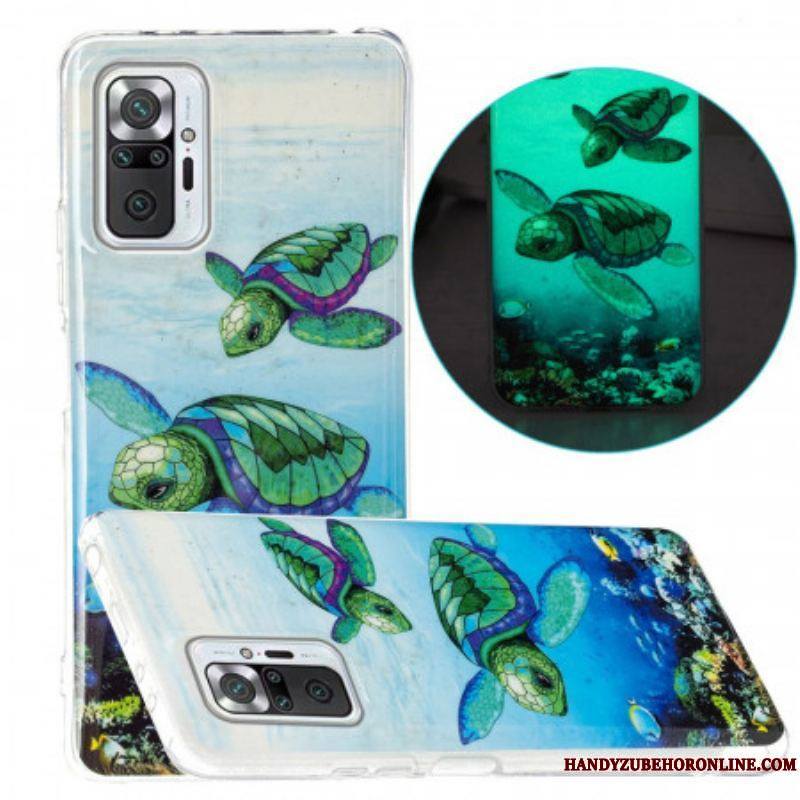 Coque Xiaomi Redmi Note 10 Pro Tortues Fluorescente