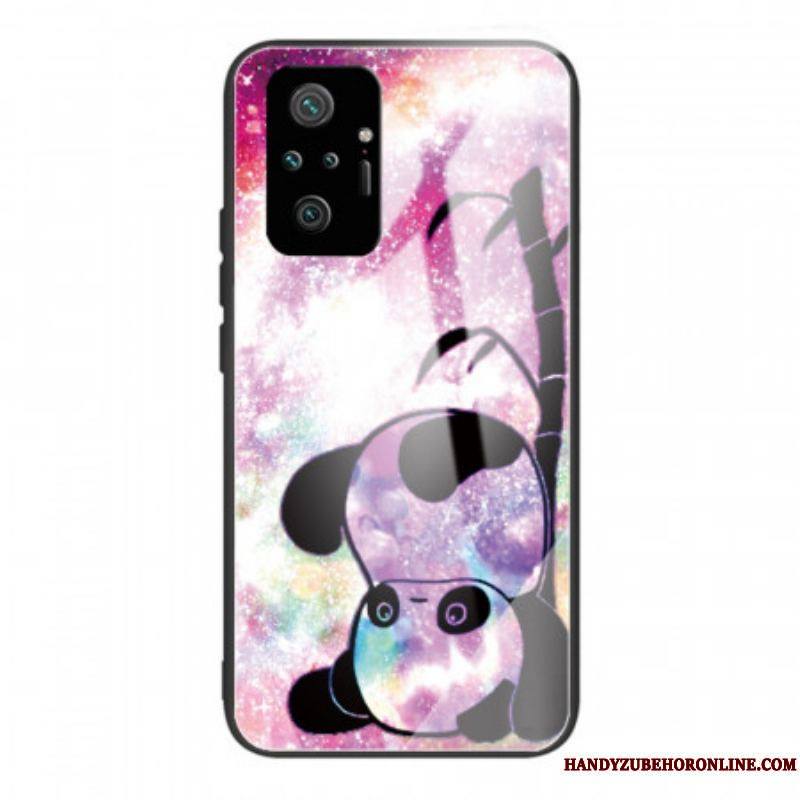 Coque Xiaomi Redmi Note 10 Pro Verre Trempé Panda et Bambou