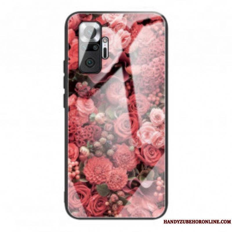 Coque Xiaomi Redmi Note 10 Pro Verre trempé Fleurs Roses