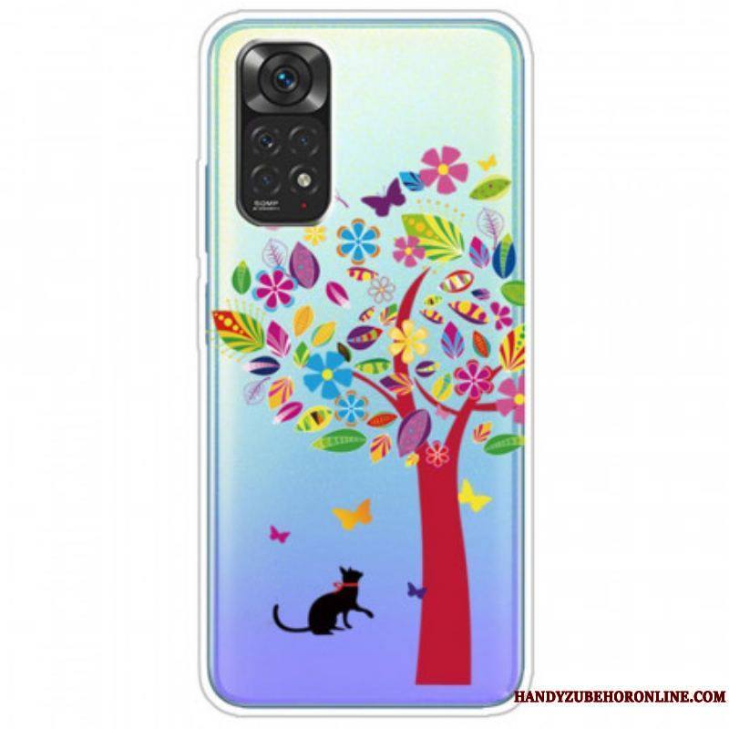 Coque Xiaomi Redmi Note 11 / 11s Chat sous l'Arbre Coloré