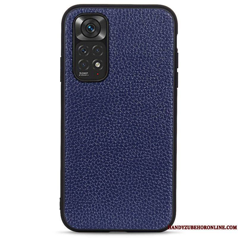 Coque Xiaomi Redmi Note 11 / 11s Cuir Litchi Véritable