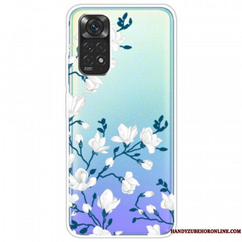 Coque Xiaomi Redmi Note 11 / 11s Fleurs Blanches