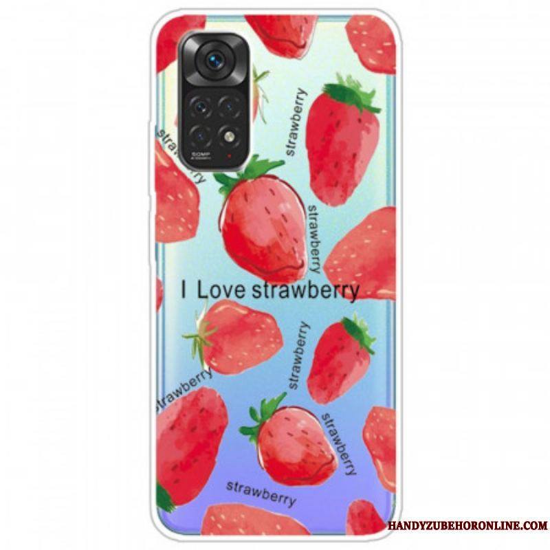 Coque Xiaomi Redmi Note 11 / 11s Fraises / i Love Strawberry