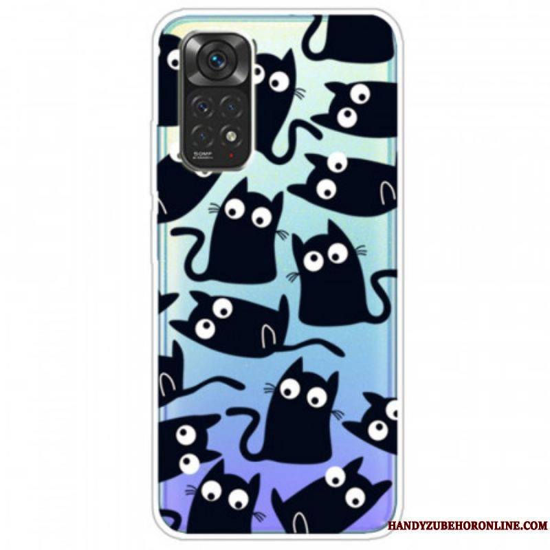 Coque Xiaomi Redmi Note 11 / 11s Multiples Chats Noirs