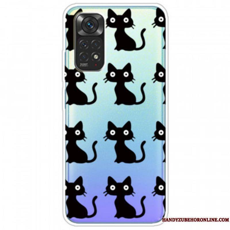 Coque Xiaomi Redmi Note 11 / 11s Multiples Chats Noirs