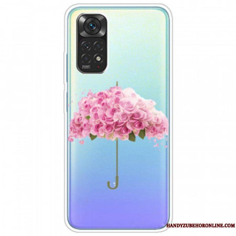 Coque Xiaomi Redmi Note 11 / 11s Parapluie en Roses