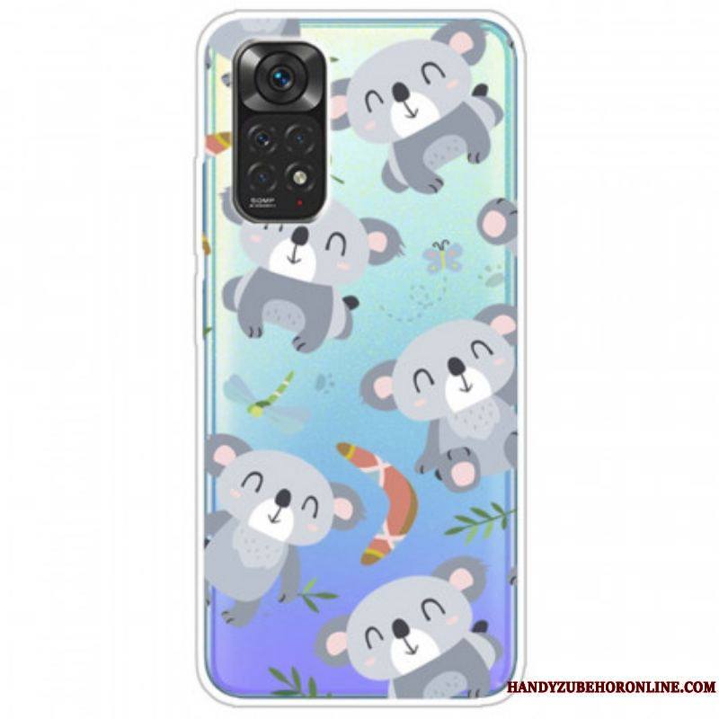 Coque Xiaomi Redmi Note 11 / 11s Petits Pandas Gris