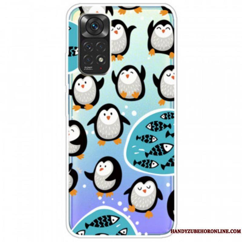 Coque Xiaomi Redmi Note 11 / 11s Pingouins et Poissons
