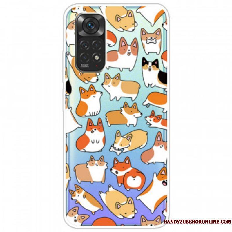 Coque Xiaomi Redmi Note 11 / 11s Transparente Multiples Chiens