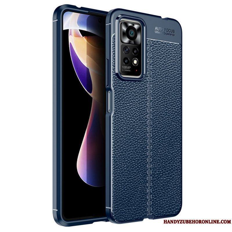 Coque Xiaomi Redmi Note 11 Pro / Note 11 Pro 5G Effet Cuir Litchi Double Line