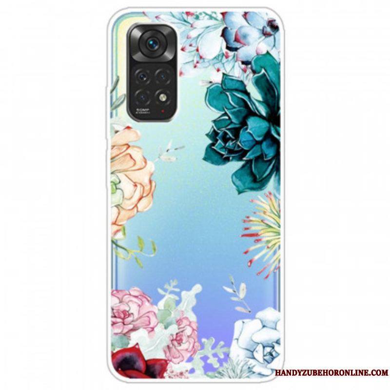 Coque Xiaomi Redmi Note 11 Pro /  Note 11 Pro 5G Fleurs Aquarelle