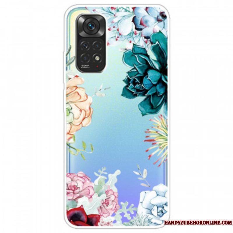 Coque Xiaomi Redmi Note 11 Pro / Note 11 Pro 5G Fleurs Aquarelle