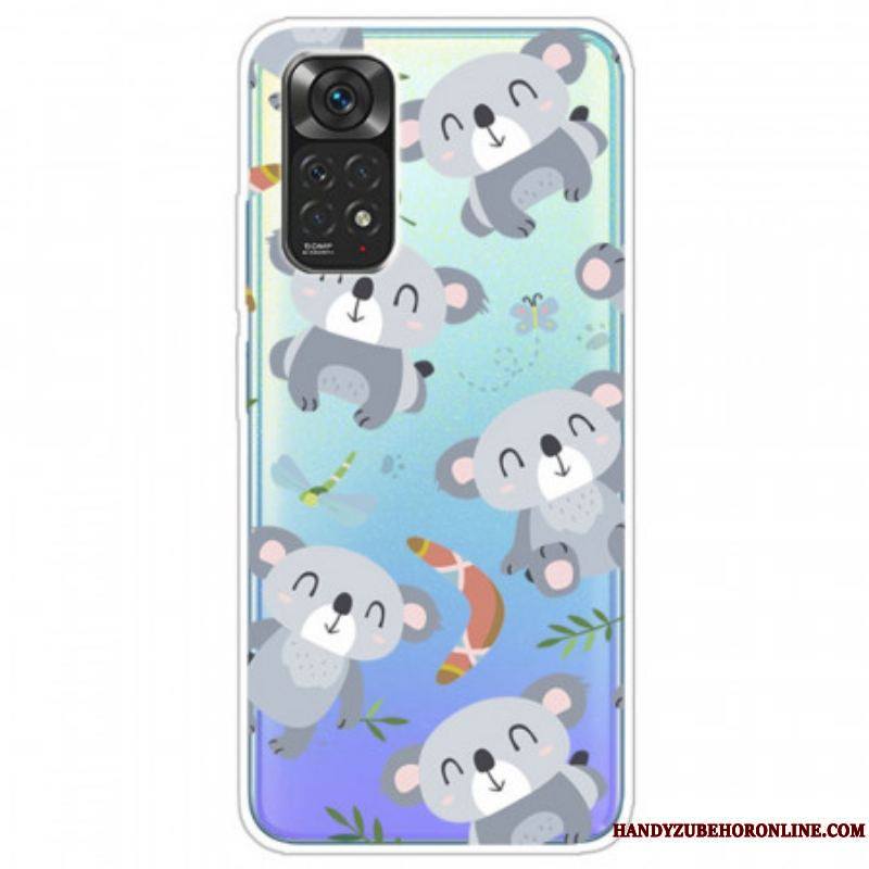 Coque Xiaomi Redmi Note 11 Pro /  Note 11 Pro 5G Petits Koalas Gris