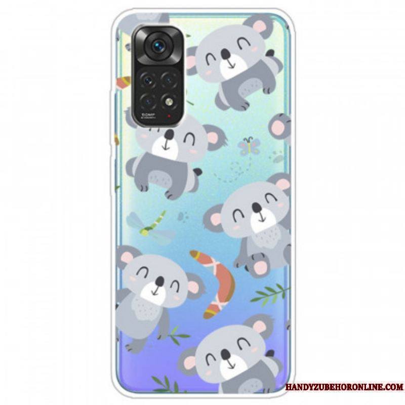 Coque Xiaomi Redmi Note 11 Pro / Note 11 Pro 5G Petits Koalas Gris