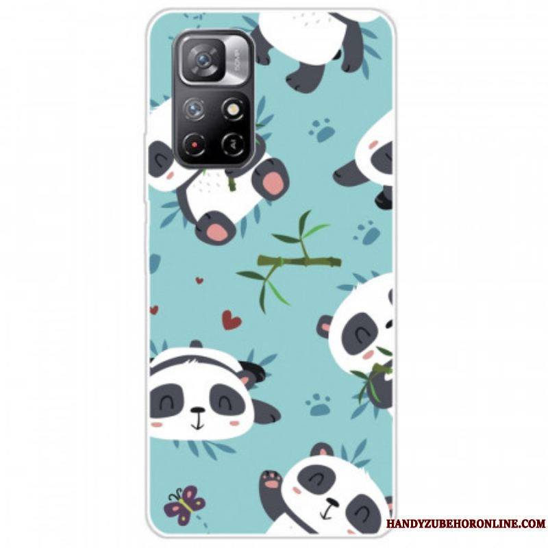 Coque Xiaomi Redmi Note 11 Pro Plus 5G Silicone Tas de Pandas