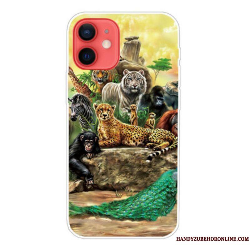 Coque iPhone 13 Mini Animaux Safari