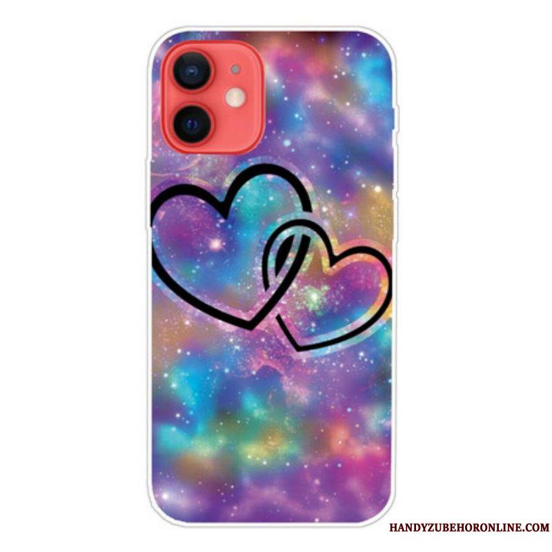 Coque iPhone 13 Mini Coeurs Enchaînés