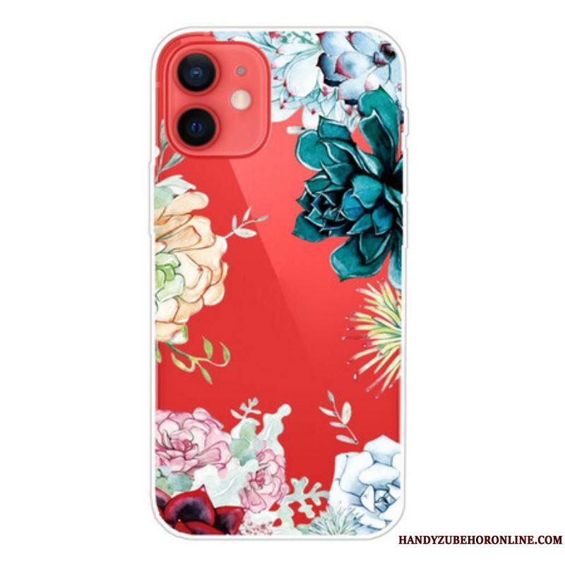 Coque iPhone 13 Mini Fleurs Aquarelle