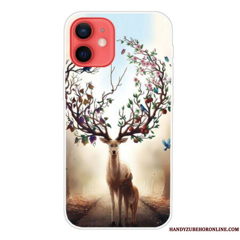 Coque iPhone 13 Mini Flexible Cerf