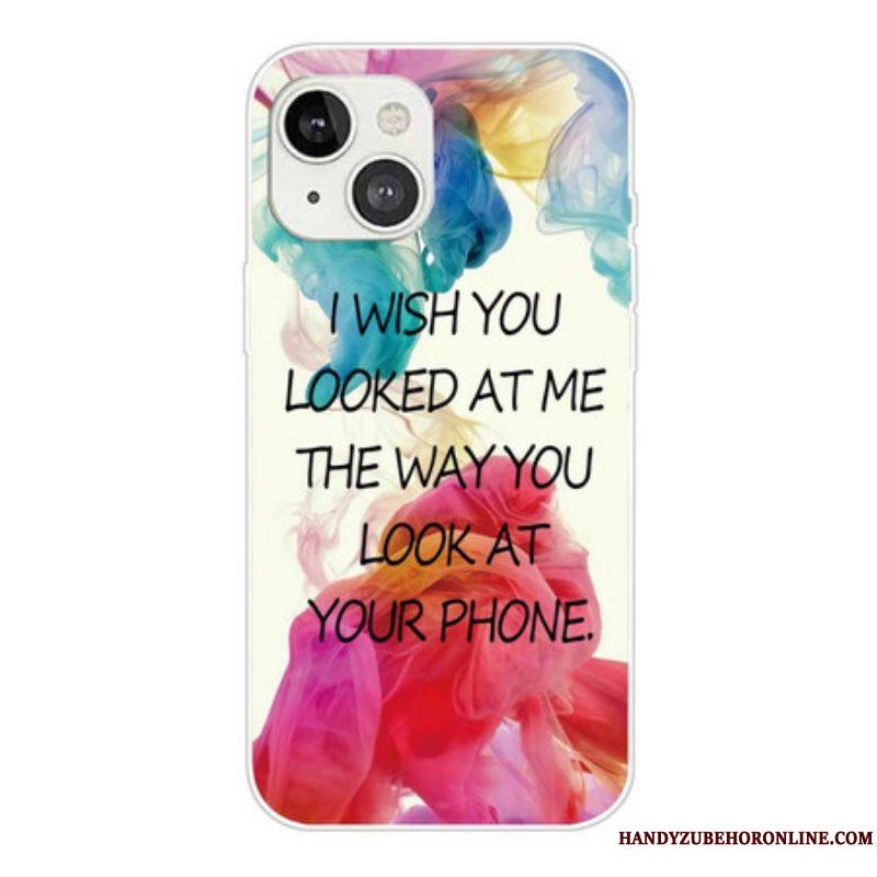 Coque iPhone 13 Mini I Wish You Looked At Me