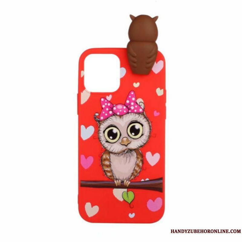 Coque iPhone 13 Mini Miss Hibou 3D