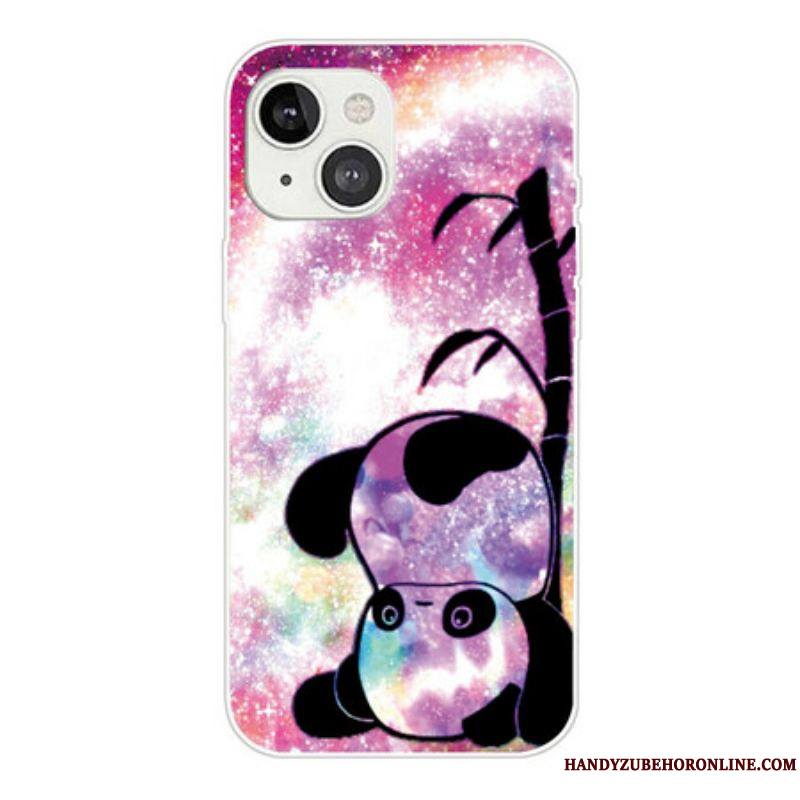 Coque iPhone 13 Mini Panda et Bambou