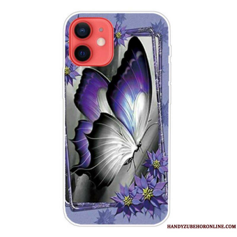 Coque iPhone 13 Mini Papillon Royal
