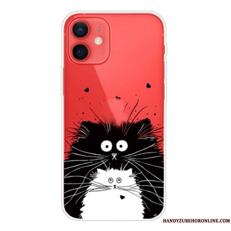 Coque iPhone 13 Mini Regarde les Chats