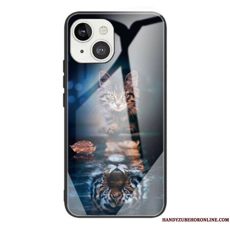 Coque iPhone 13 Mini Verre Trempé Mon Tigre