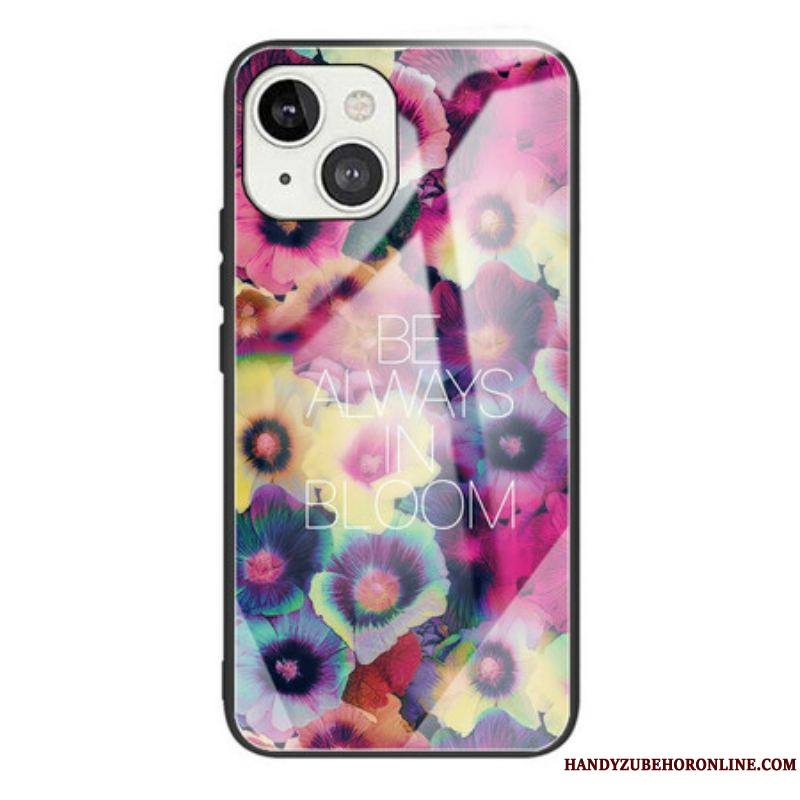 Coque iPhone 13 Mini Verre trempé Be Always in Bloom