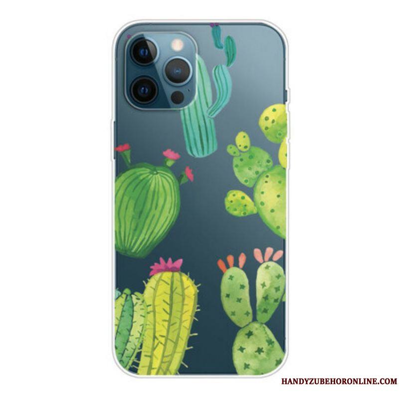 Coque iPhone 13 Pro Cactus Aquarelle