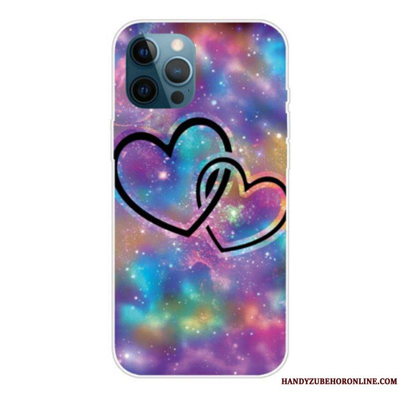 Coque iPhone 13 Pro Coeurs Enchaînés