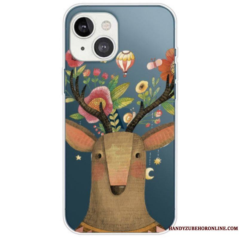 Coque iPhone 14 Plus Cerf Tribal