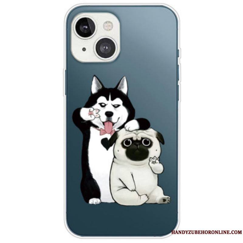 Coque iPhone 14 Plus Chiens Fun