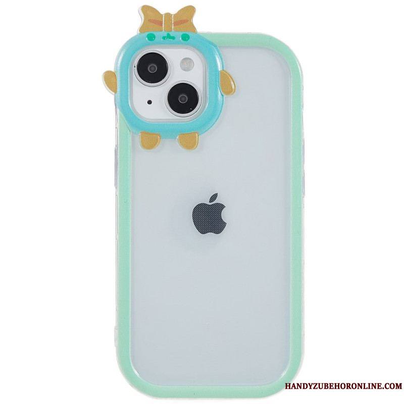 Coque iPhone 14 Plus Transparente et Protection Lentille Amusante