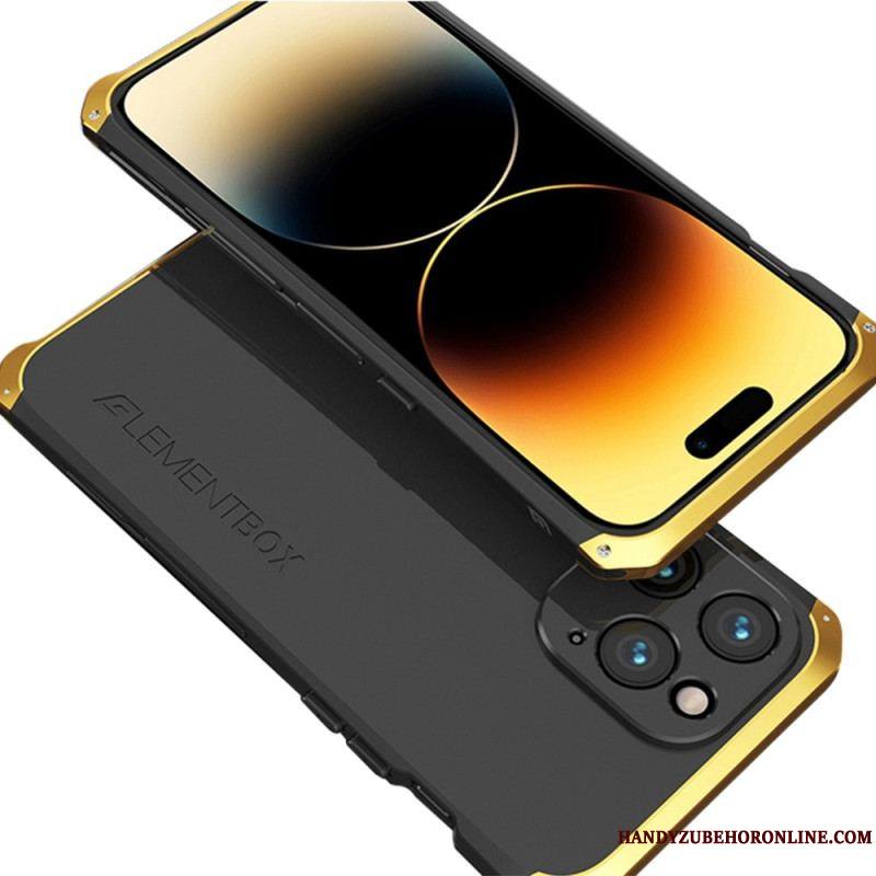 Coque iPhone 14 Pro Max Bicolore Cadre Métal