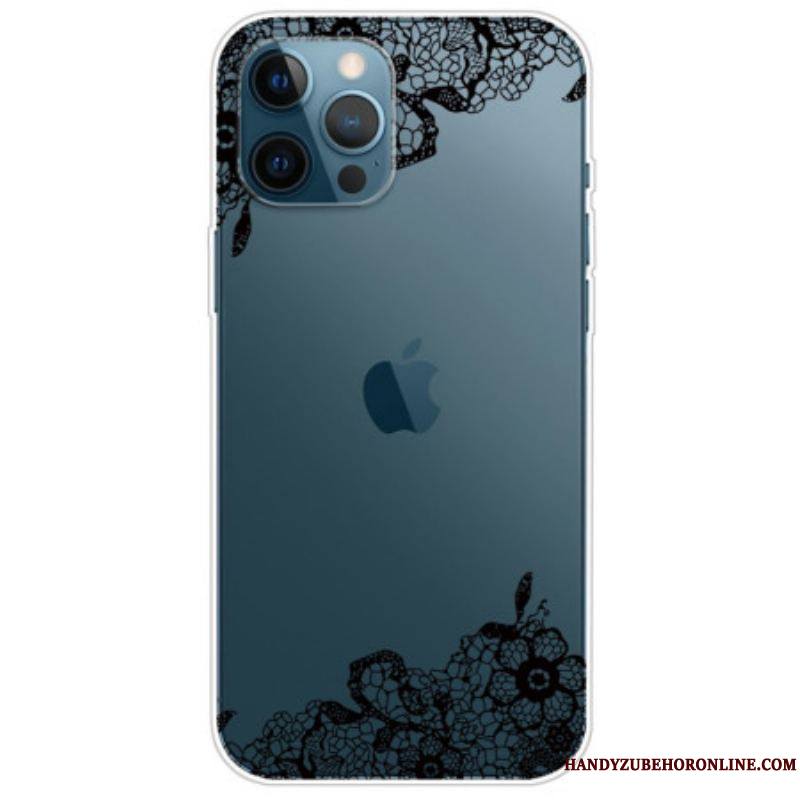 Coque iPhone 14 Pro Transparente Dentelle