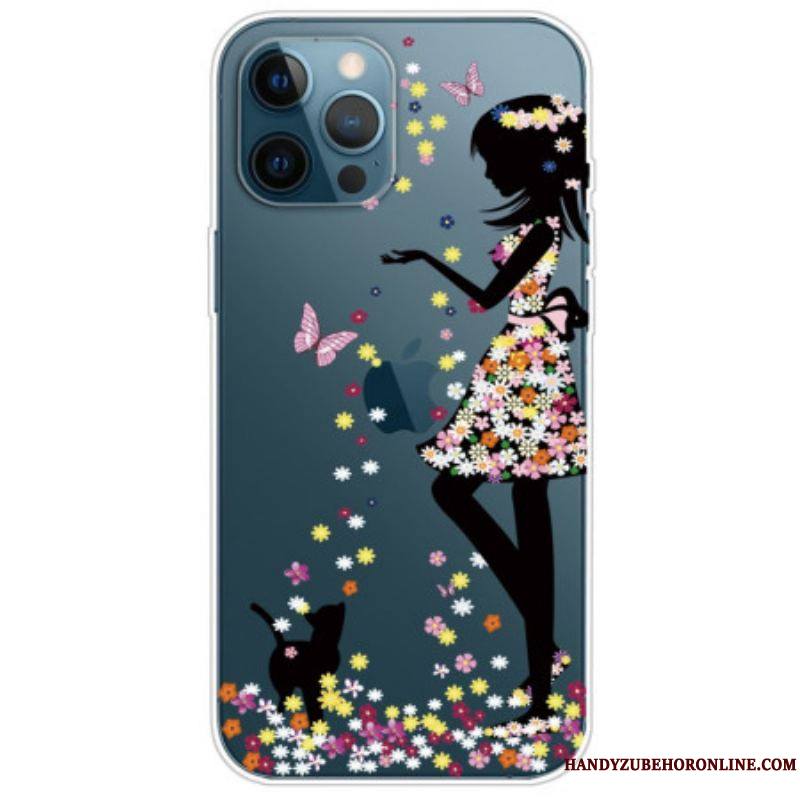 Coque iPhone 14 Pro Transparente Jeune Fille