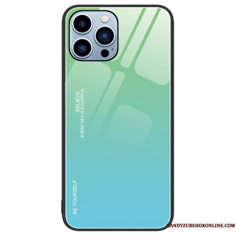 Coque iPhone 14 Pro Verre Trempé Be Yourself